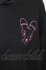 画像4: ACDC RAG / うさたんジャケット  黒ｘピンク S-26-09-02-024-PU-TO-HR-ZS (4)
