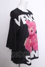 画像3: HELL CAT PUNKS / くまプリントTシャツ  黒 S-26-09-02-027-PU-TS-HR-ZS (3)