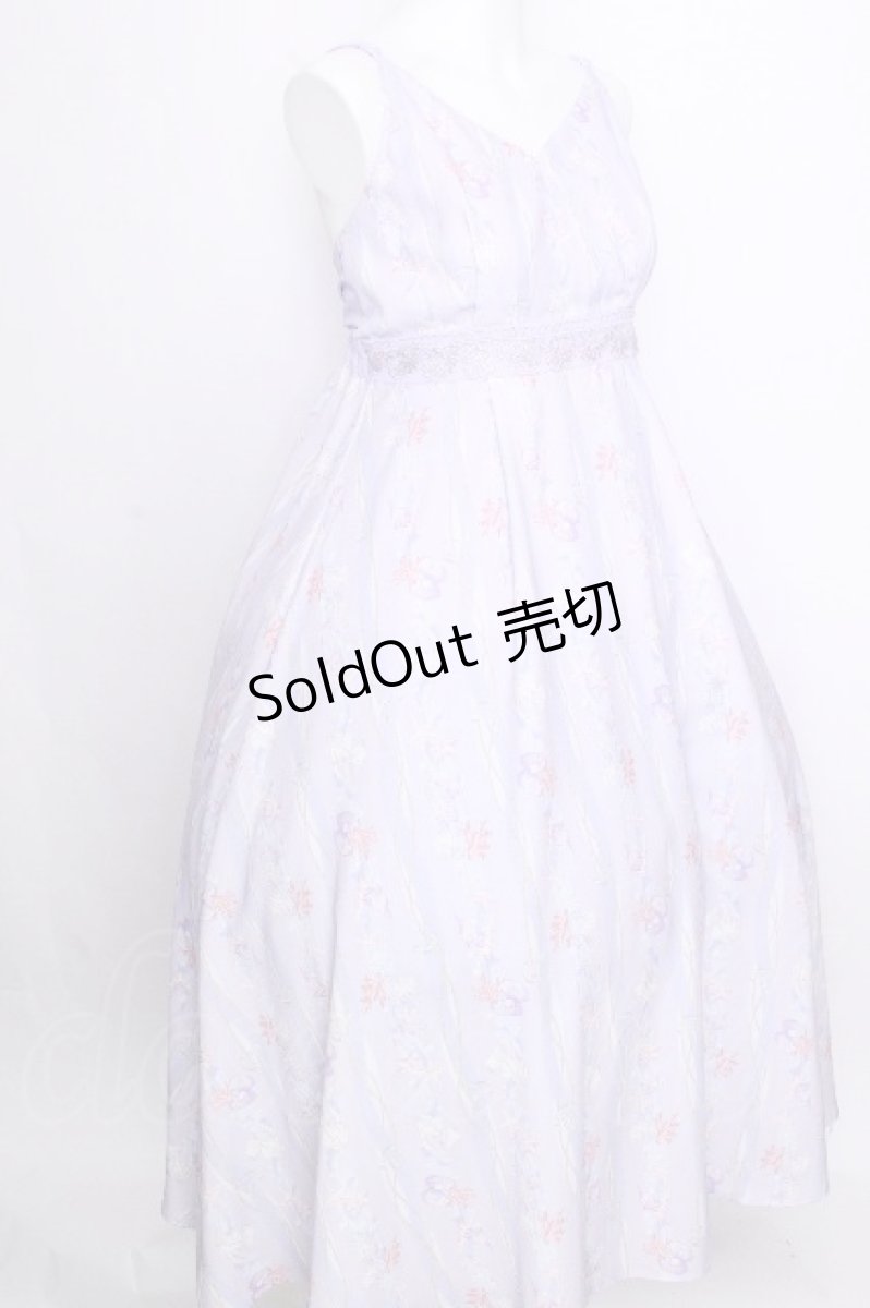 画像3: axes femme POETIQUE / コーラルストライプマリンワンピース  ラベンダー S-26-09-02-033-AX-OP-HR-ZS (3)