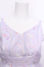 画像4: axes femme POETIQUE / コーラルストライプマリンワンピース  ラベンダー S-26-09-02-033-AX-OP-HR-ZS (4)