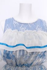 画像4: axes femme POETIQUE / アクアマリン肩あきワンピース  ブルー S-26-09-02-035-AX-OP-HR-ZS (4)
