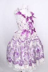 画像3: BABY,THE STARS SHINE BRIGHT / Cinderella きらめく魔法の舞踏会 柄ジャンパースカートII＆カチューシャセット  ラベンダー S-26-09-02-042-BA-OP-HR-ZS (3)