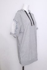 画像3: axes femme / 刺繍ｘレースパーカーチュニック  グレー S-26-09-02-007-AX-TO-HR-ZS (3)