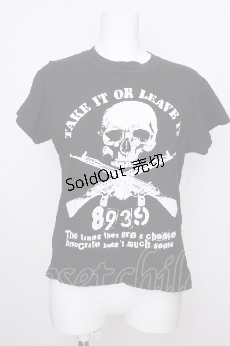 画像1: SEX POT ReVeNGe / スカルプリントTシャツ S 黒 S-26-09-02-011-SP-TS-HR-ZS (1)