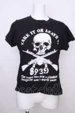 画像1: SEX POT ReVeNGe / スカルプリントTシャツ S 黒 S-26-09-02-011-SP-TS-HR-ZS (1)