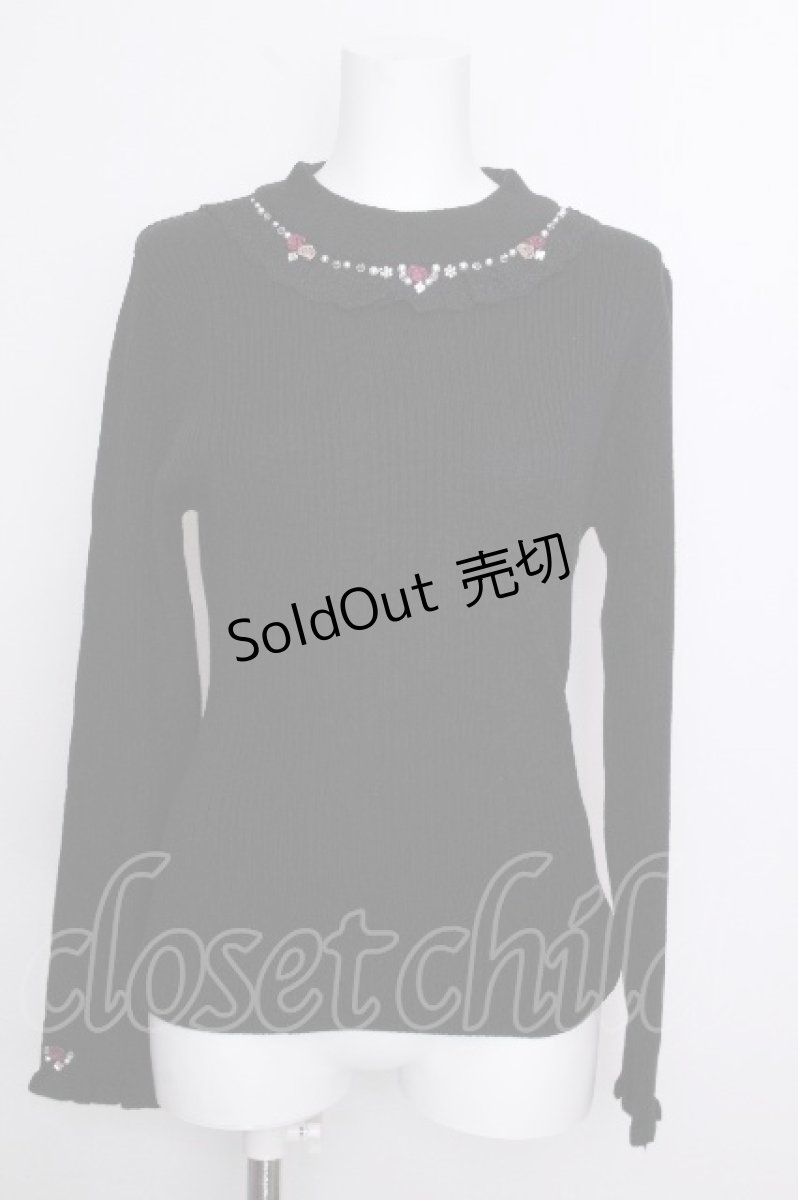 画像1: axes femme / バラボトルネックリブニット  黒 S-26-09-02-012-AX-TO-HR-ZS (1)