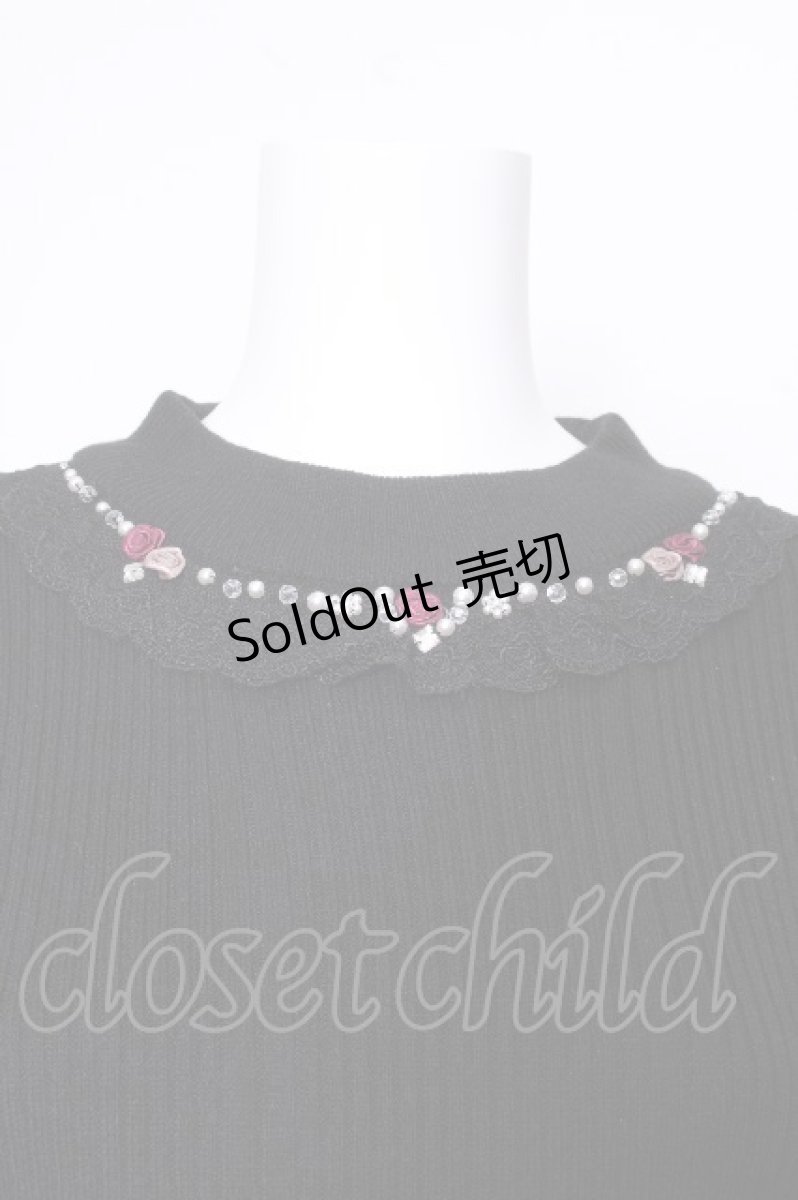 画像4: axes femme / バラボトルネックリブニット  黒 S-26-09-02-012-AX-TO-HR-ZS (4)