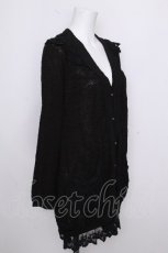 画像3: axes femme / レースモチーフロングカーデ  黒 S-26-09-02-014-AX-TO-HR-ZS (3)