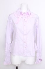 画像1: Angelic Pretty / お袖シャーリングブラウス  ラベンダー S-26-09-02-002-AP-BL-HR-ZS (1)