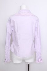 画像2: Angelic Pretty / お袖シャーリングブラウス  ラベンダー S-26-09-02-002-AP-BL-HR-ZS (2)