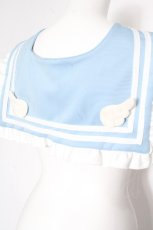 画像4: ACDC RAG / 天使の通学つけ襟  サックス S-26-09-04-030-PU-ZA-HR-ZS (4)