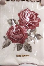 画像5: axes femme / ローズ刺繍スクエアバッグ  ピンク S-26-09-04-034-AX-BG-HR-ZS (5)