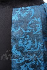 画像4: Deorart / GOTH CHINA　KIMONO風 トップス SET  黒ｘ青 S-26-09-04-042-PU-TO-AS-ZS (4)