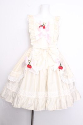 Preview of ゆらゆらいちごのStrawberry Gardenジャンパースカート  アイボリー