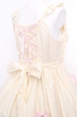 画像4: BABY,THE STARS SHINE BRIGHT / ゆらゆらいちごのStrawberry Gardenジャンパースカート  アイボリー S-26-09-04-046-BA-OP-HR-ZS (4)