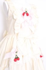 画像6: BABY,THE STARS SHINE BRIGHT / ゆらゆらいちごのStrawberry Gardenジャンパースカート  アイボリー S-26-09-04-046-BA-OP-HR-ZS (6)
