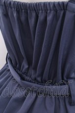 画像4: axes femme / ドロストデザインキャミワンピース  ブルー S-26-09-04-055-AX-OP-HR-ZS (4)