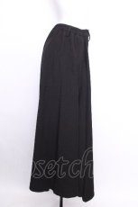 画像3: Deorart / GOTH CHINA　HAKAMA風 アシンメトリ-ワイドパンツ  黒ｘ青 S-26-09-04-060-PU-PA-AS-ZS (3)
