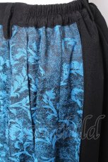 画像5: Deorart / GOTH CHINA　HAKAMA風 アシンメトリ-ワイドパンツ  黒ｘ青 S-26-09-04-060-PU-PA-AS-ZS (5)