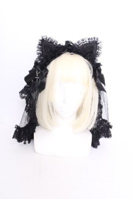 Preview of CAT EAR HEAD VEIL  黒