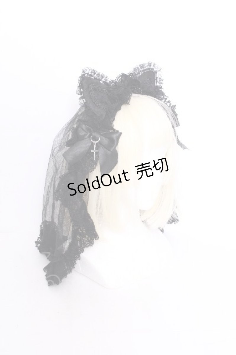 画像2: HANGRY&ANGRY / CAT EAR HEAD VEIL  黒 S-26-09-04-018-HN-AC-HR-ZS (2)