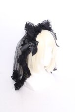 画像2: HANGRY&ANGRY / CAT EAR HEAD VEIL  黒 S-26-09-04-018-HN-AC-HR-ZS (2)