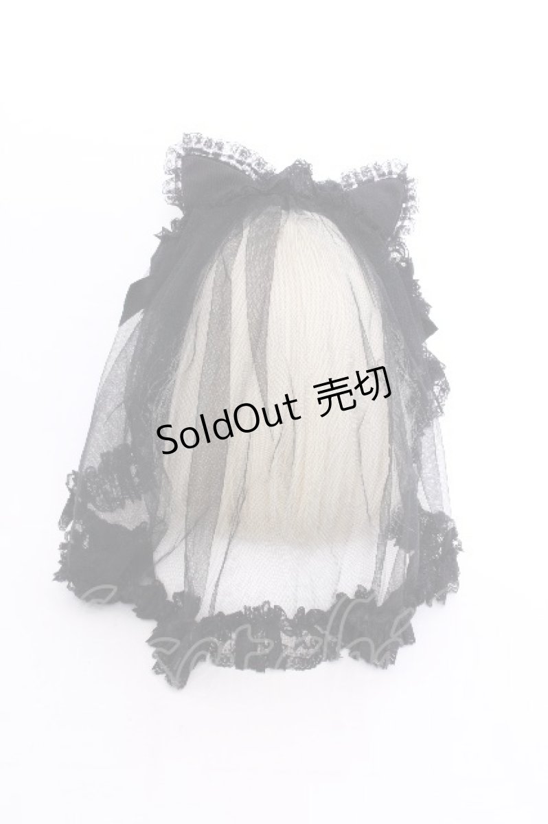 画像3: HANGRY&ANGRY / CAT EAR HEAD VEIL  黒 S-26-09-04-018-HN-AC-HR-ZS (3)