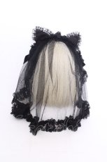 画像3: HANGRY&ANGRY / CAT EAR HEAD VEIL  黒 S-26-09-04-018-HN-AC-HR-ZS (3)
