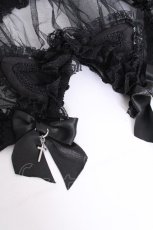 画像5: HANGRY&ANGRY / CAT EAR HEAD VEIL  黒 S-26-09-04-018-HN-AC-HR-ZS (5)