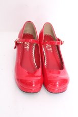 画像1: Deary / パンプス 23.5 赤 S-26-09-04-022-LO-SH-AS-ZS (1)