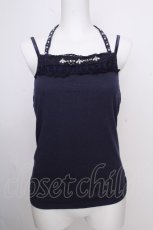 画像1: axes femme / ストラップビジューキャミ  ネイビー S-26-09-05-027-AX-TO-HR-ZS (1)