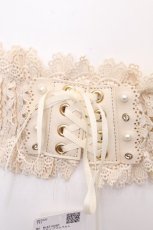 画像4: axes femme / レースアップゴムベルト  キナリ S-26-09-05-003-AX-BL-HR-ZS (4)