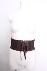 画像1: axes femme / レースアップゴムベルト   S-26-09-05-004-AX-BL-HR-ZS (1)
