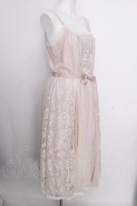 画像3: axes femme / モチーフレースキャミワンピース  ピンク S-26-09-05-036-AX-OP-HR-ZS (3)