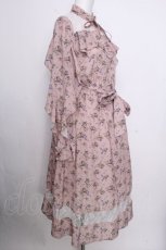 画像3: axes femme / ヨークレース小花プリントワンピース  ピンク S-26-09-05-037-AX-OP-HR-ZS (3)