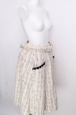 画像3: axes femme / ベルト付ツイードスカート  オフ S-26-09-05-052-AX-SK-HR-ZS (3)