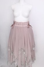 画像1: axes femme / 裾レースイレヘムスカート  ピンク S-26-09-05-053-AX-SK-HR-ZS (1)