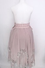 画像2: axes femme / 裾レースイレヘムスカート  ピンク S-26-09-05-053-AX-SK-HR-ZS (2)