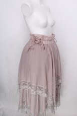 画像3: axes femme / 裾レースイレヘムスカート  ピンク S-26-09-05-053-AX-SK-HR-ZS (3)