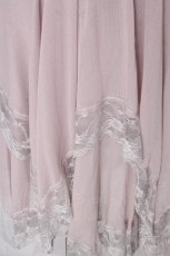 画像4: axes femme / 裾レースイレヘムスカート  ピンク S-26-09-05-053-AX-SK-HR-ZS (4)