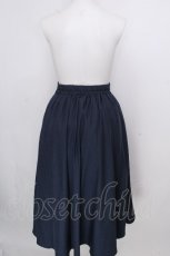 画像2: axes femme / フロントジップイレヘムスカート  ネイビー S-26-09-05-057-AX-TO-HR-ZS (2)