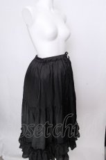 画像3: axes femme kawaii / ミディフリルペチスカート  黒 S-26-09-05-059-AX-SK-HR-ZS (3)
