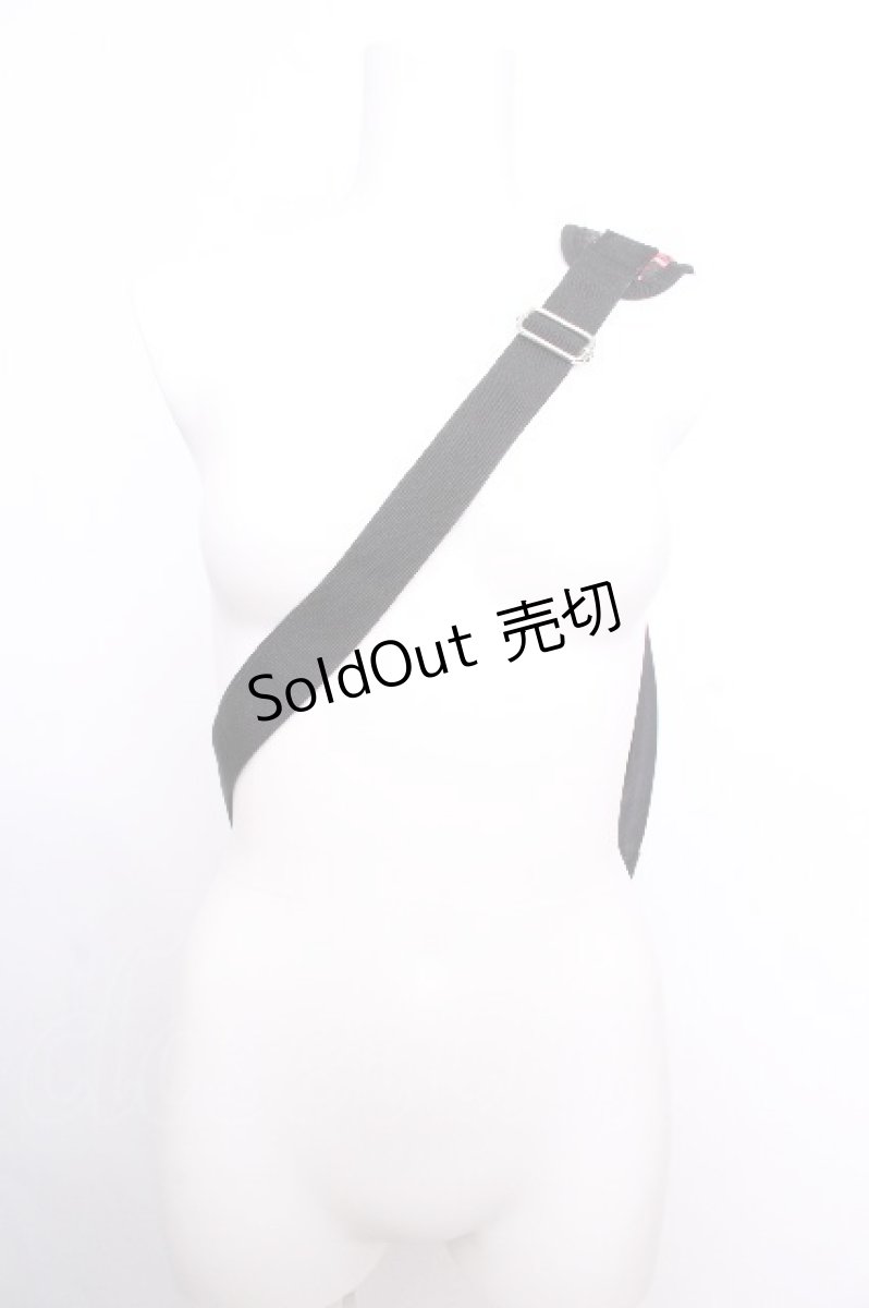 画像4: NieR Clothing / 和柄狐バッグ  黒ｘ赤 S-26-09-05-009-PU-TO-HR-ZS (4)