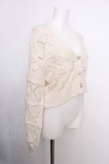 画像3: axes femme POETIQUE / モヘアタッチ透かしニットカーディガン  オフ S-26-09-05-016-AX-TO-HR-ZS (3)