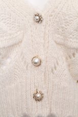 画像4: axes femme POETIQUE / モヘアタッチ透かしニットカーディガン  オフ S-26-09-05-016-AX-TO-HR-ZS (4)
