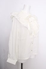 画像3: axes femme / アンティーク風フリルブラウス  キナリ S-26-09-05-017-AX-BL-HR-ZS (3)