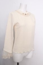 画像3: axes femme / バラモチーフカットプルオーバー  キナリ S-26-09-05-020-AX-TO-HR-ZS (3)