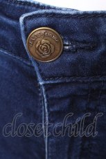 画像6: axes femme / 刺 デニム風パンツ  ブルー S-26-09-07-044-AX-BL-HR-ZS (6)