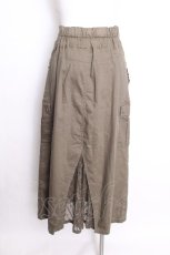 画像3: axes femme / カーゴポケットロングスカート  カーキ S-26-09-07-047-AX-SK-HR-ZS (3)