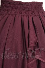 画像4: axes femme POETIQUE / バックフリルレースアップスカート  ワイン S-26-09-07-051-AX-SK-HR-ZS (4)